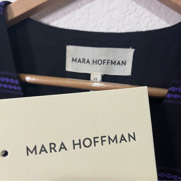 Mara Hoffman Midnight blue and purple plaid dress size XS - Picture 8 of 12